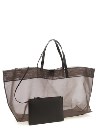 Brown Polyamide Tote Bag