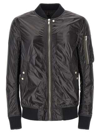 Bomber negro de nailon