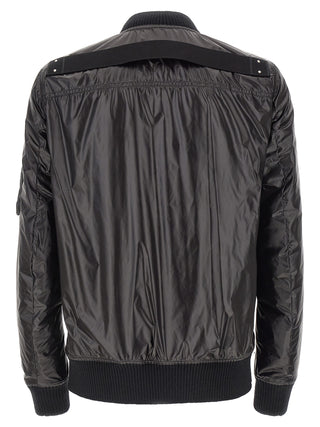 Bomber negro de nailon