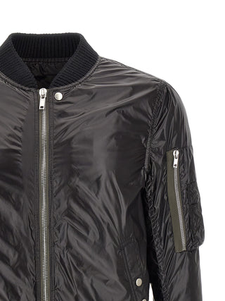 Bomber negro de nailon
