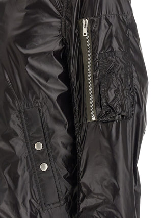 Bomber negro de nailon