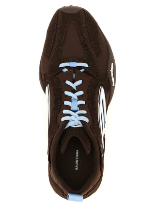 Brown Polyester Athletic Sneakers