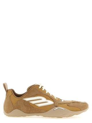 Zapatillas atléticas beige de poliéster
