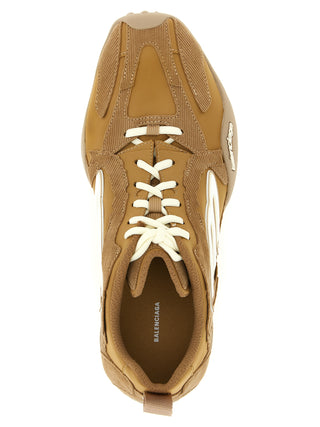 Zapatillas atléticas beige de poliéster