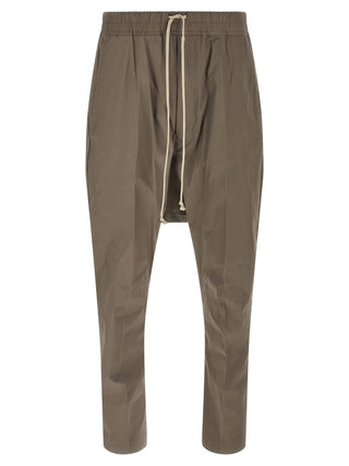 Gray Cotton Casual Pants