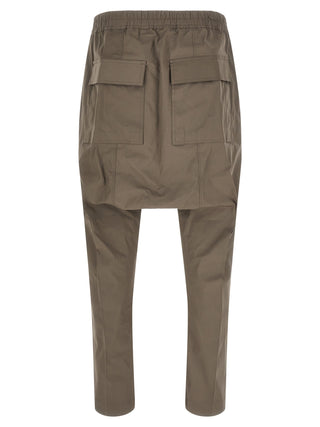 Gray Cotton Casual Pants