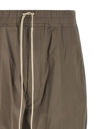 Gray Cotton Casual Pants