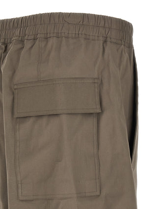 Gray Cotton Casual Pants