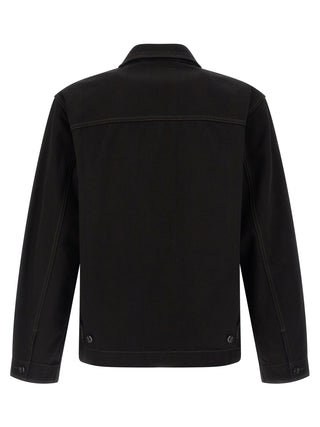 Black Cotton Denim Jacket