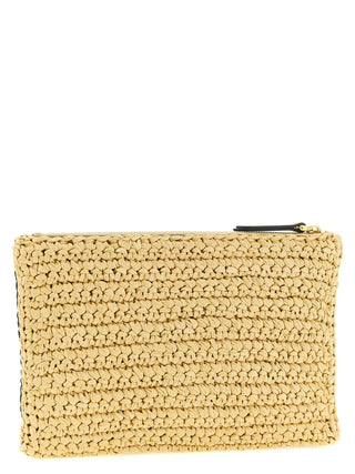 Black Viscose Clutch Bag