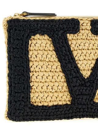 Black Viscose Clutch Bag