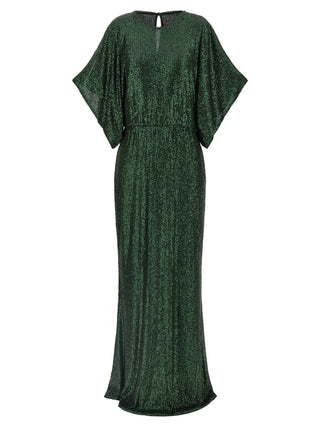Bicolor Polyester Long Dress