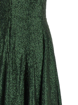 Bicolor Polyester Long Dress