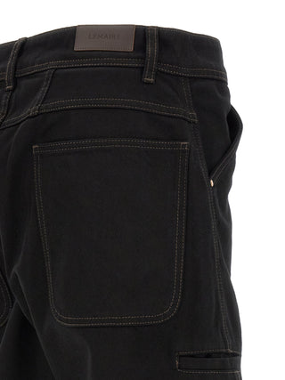Black Cotton Relaxed Fit Jeans