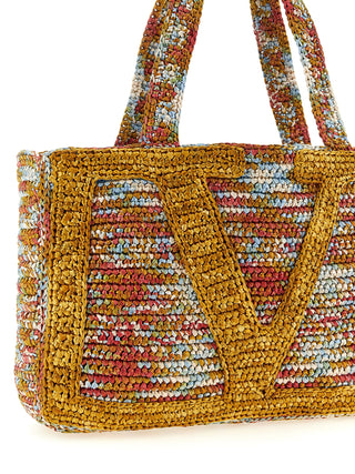 Multicolor Viscose Tote Bag