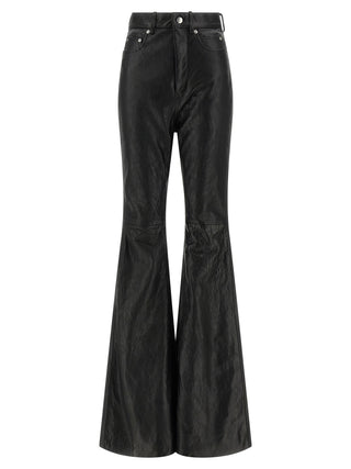 Black Lamb Leather Pants
