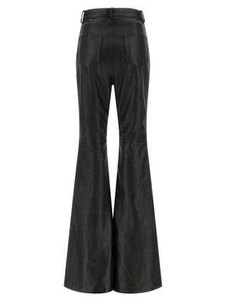 Black Lamb Leather Pants