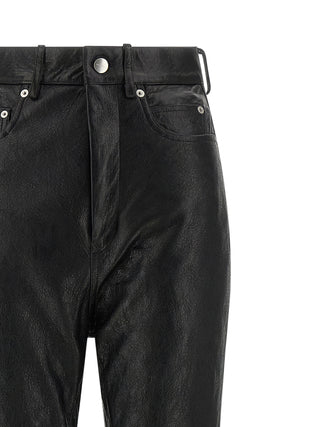 Black Lamb Leather Pants
