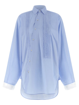 Blusa de algodón azul