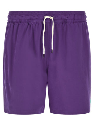 Purple Polyester Shorts