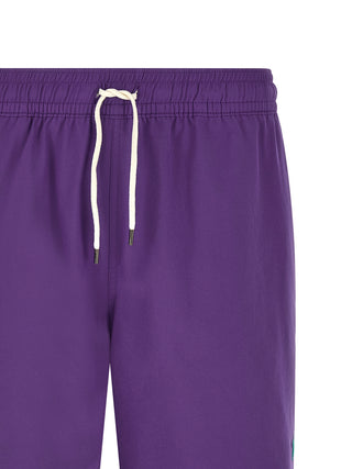 Purple Polyester Shorts