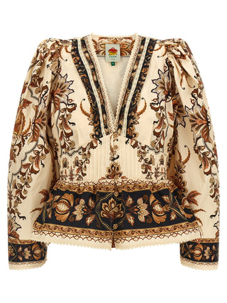 Beige Cotton Blouse