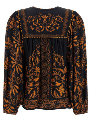 Multicolor Viscose Blouse