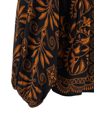 Multicolor Viscose Blouse