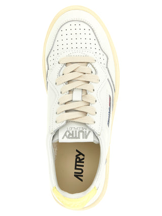 Bicolor Cowhide Low Top Sneakers