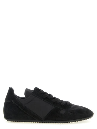 Zapatillas deportivas negras de piel de becerro