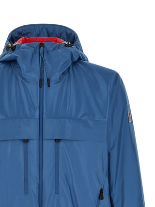 Chaqueta shell de poliamida azul