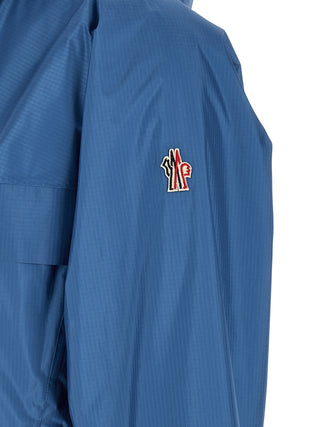 Chaqueta shell de poliamida azul
