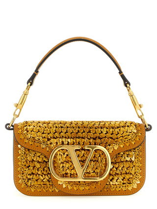 Gold Viscose Shoulder Bag