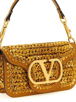 Gold Viscose Shoulder Bag