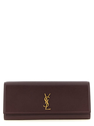 Bordeaux Calfskin Clutch Bag