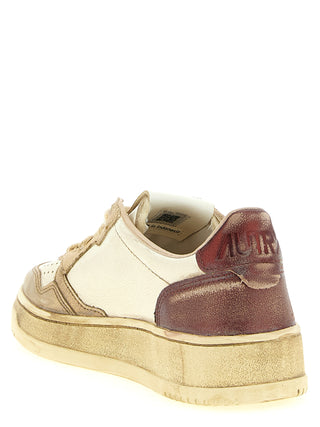 Multicolor Cowhide Low Top Sneakers