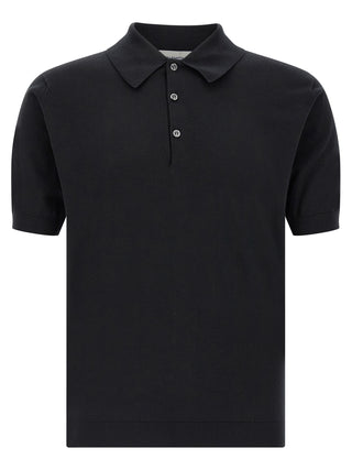 Polo de algodón negro