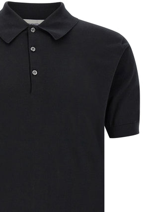 Polo de algodón negro