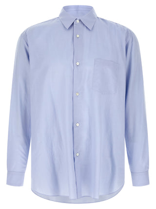 Blusa de algodón azul