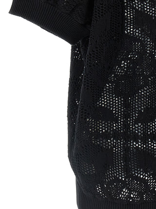 Black Cotton Cardigan