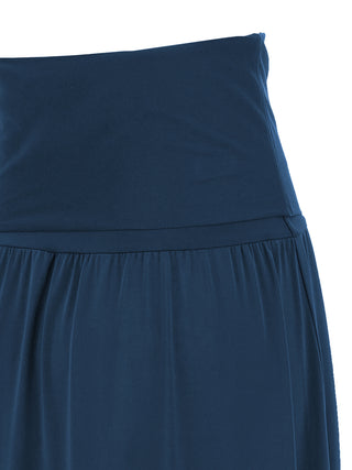 Bicolor Polyamide Long Dress