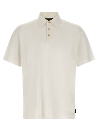 Polo de algodón blanco  