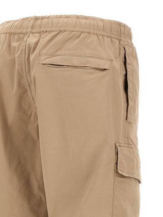 Pantalones cargo de algodón beige