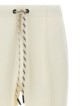 White Polyester Joggers (Workout Pants)