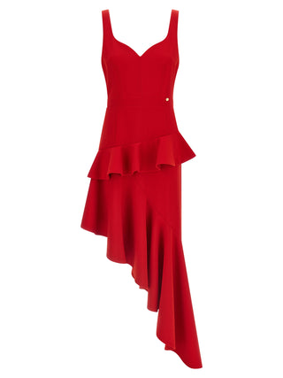 Multicolor Polyester Midi Dress