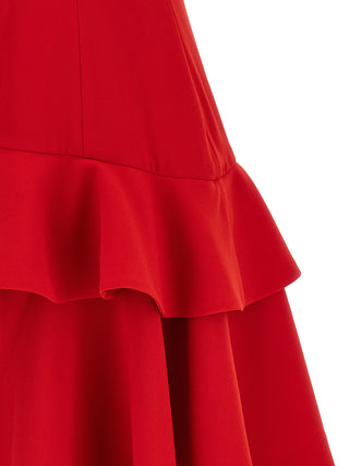 Multicolor Polyester Midi Dress