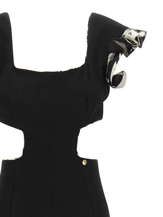 Black Polyester Jumpsuit