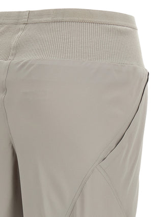 Pantalones acampanados grises de acetato