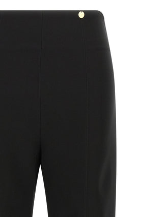 Black Triacetate Flared Pants