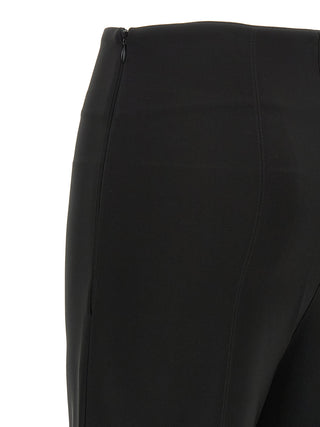 Black Triacetate Flared Pants